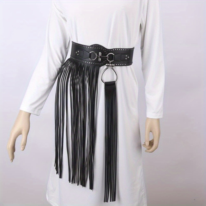 womens punk fringe tassel skirt belt vintage gothic Temu Germany