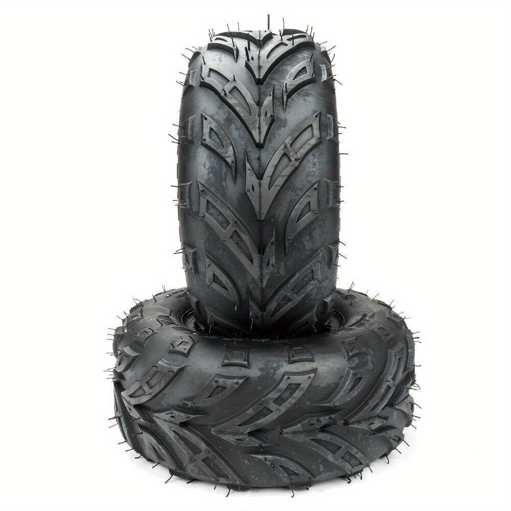 145/70-6 4pr Atv Tires *2, Atv Tires, 28-ply Thickened Wear-resistant, Golf Cart Tires, Suitable For Grass And -road Driving, Anti-slip And Puncture-resistant.