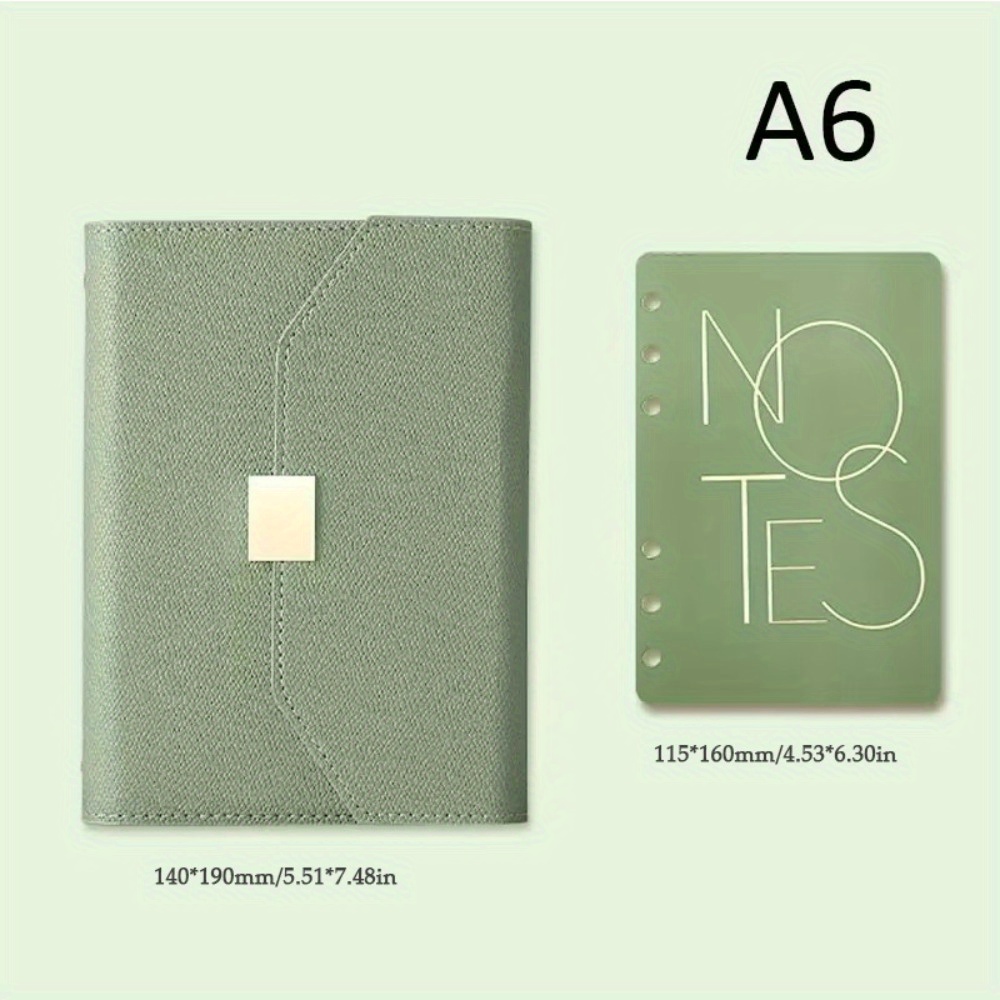 A6/a5 Binder Notebook Premium Agenda Planner Loose-leaf Refillable Notebook Office Supplies Pu Leather Travel Journal Notebook