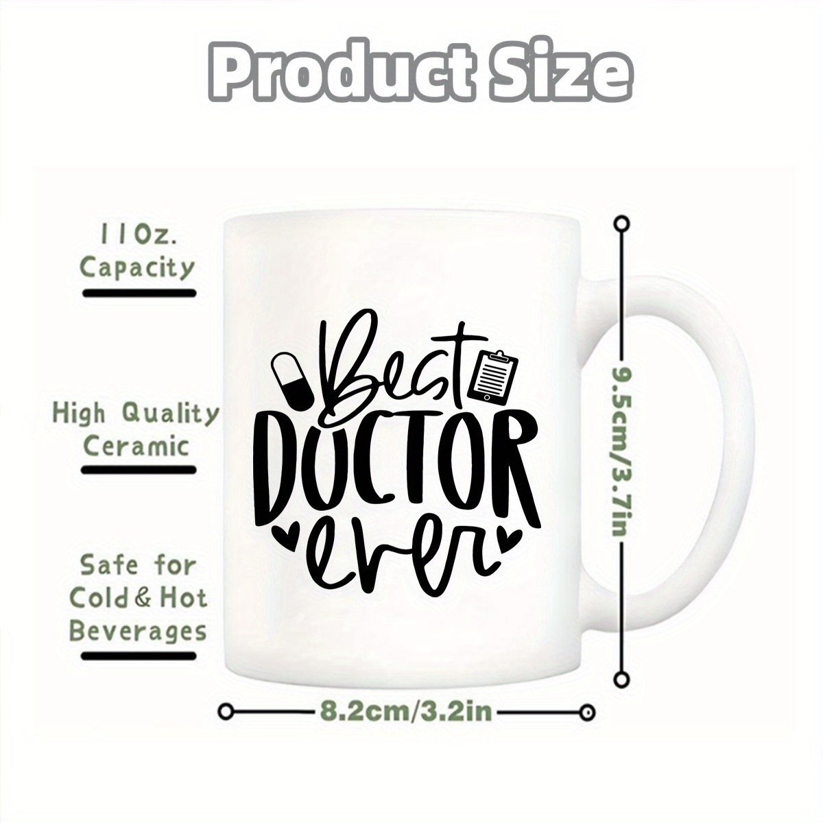 a single 11 ounce ceramic mug coffee cup celebrating the     of pills   records and a heart the   ever a ceramic mug gift milk tea cup hot water cup a warm   present 5