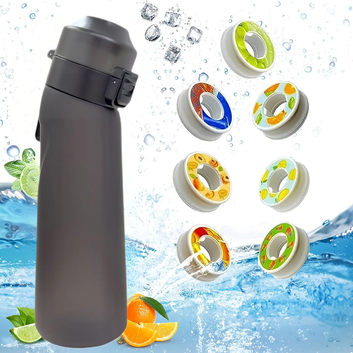 Bottle With 7 Flavor Pods