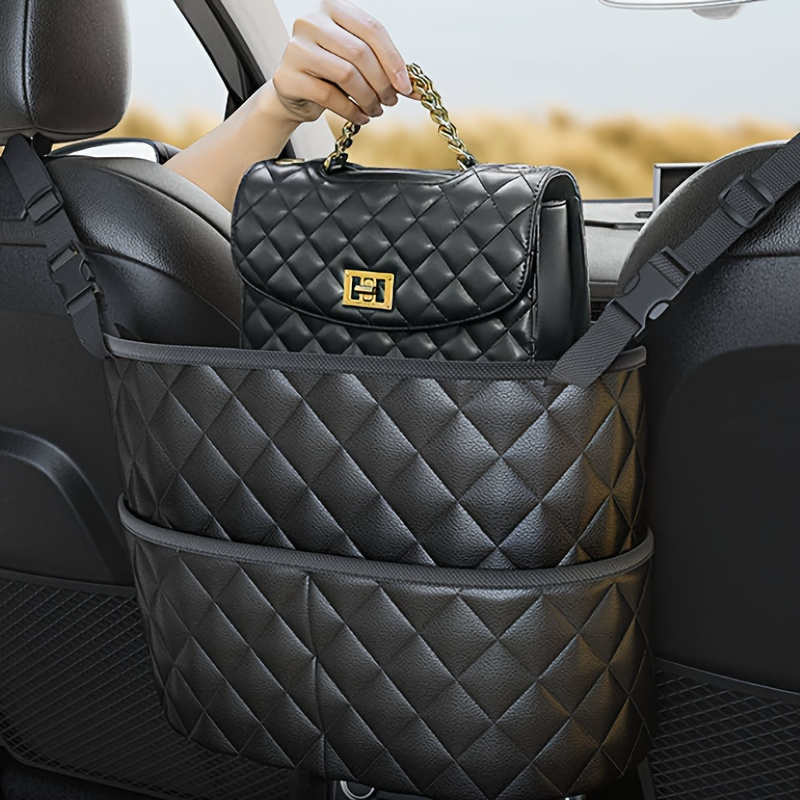 TEMU 1pc Multi-functional Armrest Storage Box - Large Capacity Car Seat Back Organizer With Storage Bag For - , Durable, And Spacious Interior