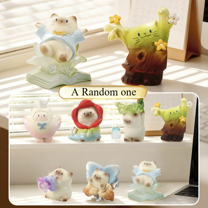 TEMU Statuette Aléatoire 1pc Petit Ornement Capybara ! Capybara Chat PAI Nouvelle Figurine Créative Ornement de Bureau et Créatif Pièce Aléatoire Une