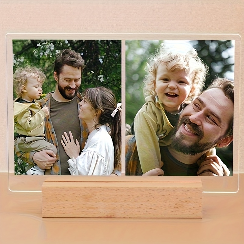 TEMU 2D Flat - [2D Flat] Cornice per foto personalizzata - 1 pz [2D Piano] - un regalo moderno per compleanni, anniversari o Natale, per genitori,