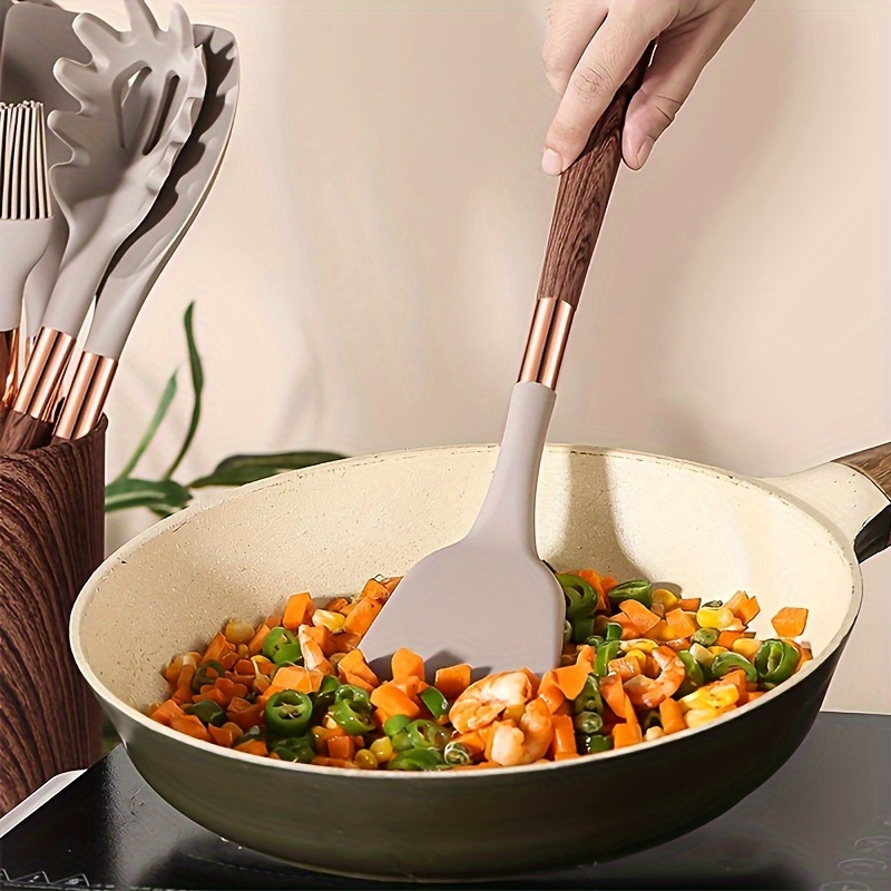 

Silicone Kitchen Utensil Set - , Heat Resistant Spatula & Spoon - Easy Clean, Safe Cooking Tools For Holidays & Use