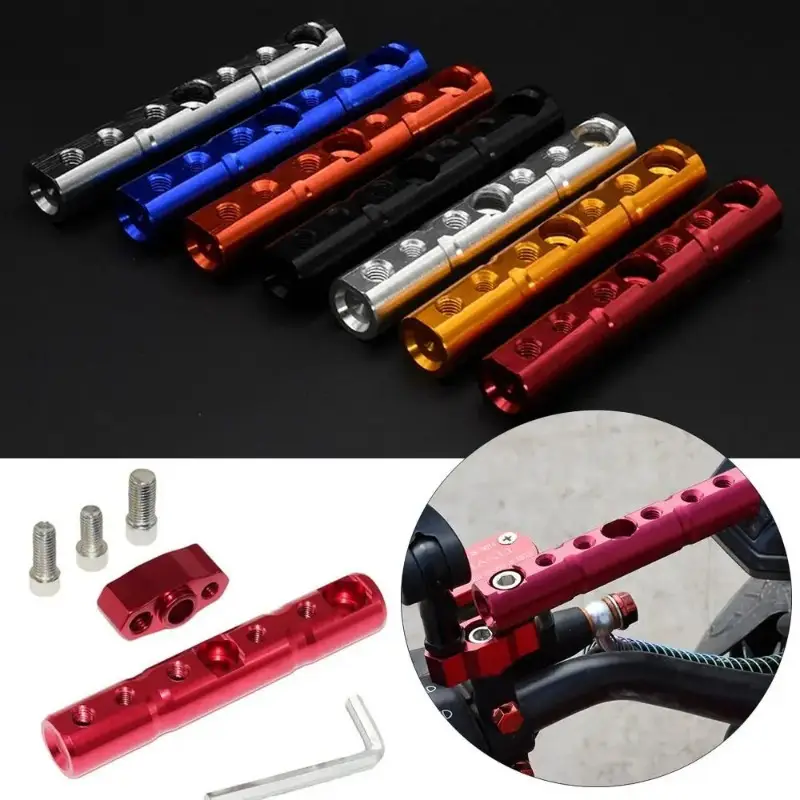 everyday motorcycle extension bracket aluminum alloy spotlight rearview holder fits 22mm mounting clip small size multi color options red blue compatible with most motorcycles or electric vehicles bike upgrade gear sleek motorcycle accessory universal fit mount motorcycle accessories details 0