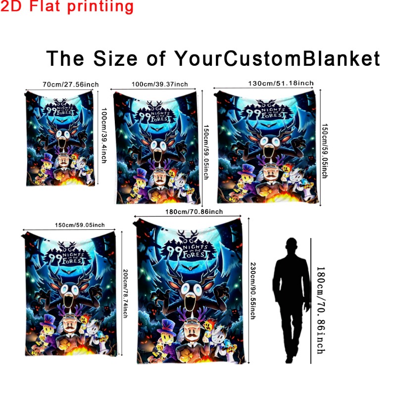 TEMU 1pc 2d Flat Printing Fashion Game "99 " Printed Blanket, Comfortable And Versatile For . Full Of Gaming Atmosphere, It Blocks Air Conditioning