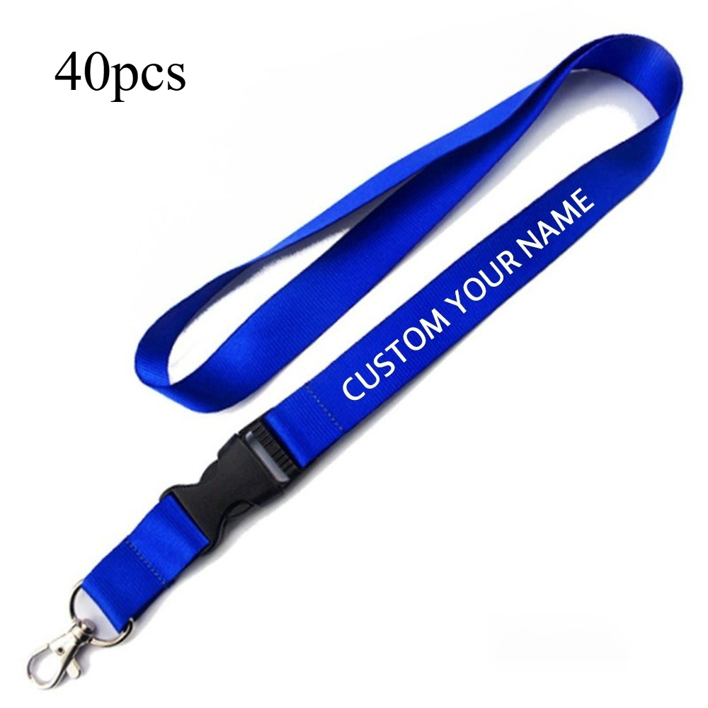 TEMU [customized] 20/40pcs Customized Lanyard, Personalized Name Lanyard, Badge, Neck Strap, For Id Badge, Customized Neck Strap, For You , Suitable