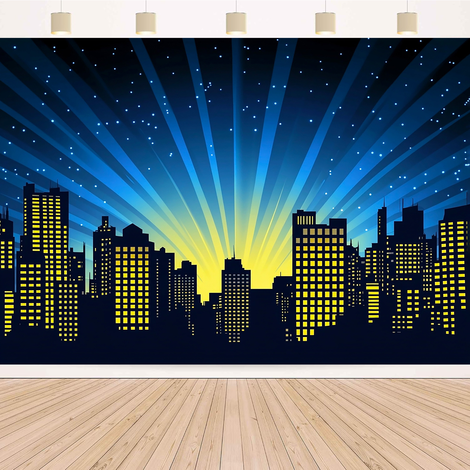 TEMU View & City Buildings Backdrop - Polyester Photography Background For Birthdays, Weddings, Anniversaries & More - 39x59in .8x90.5in Sizes