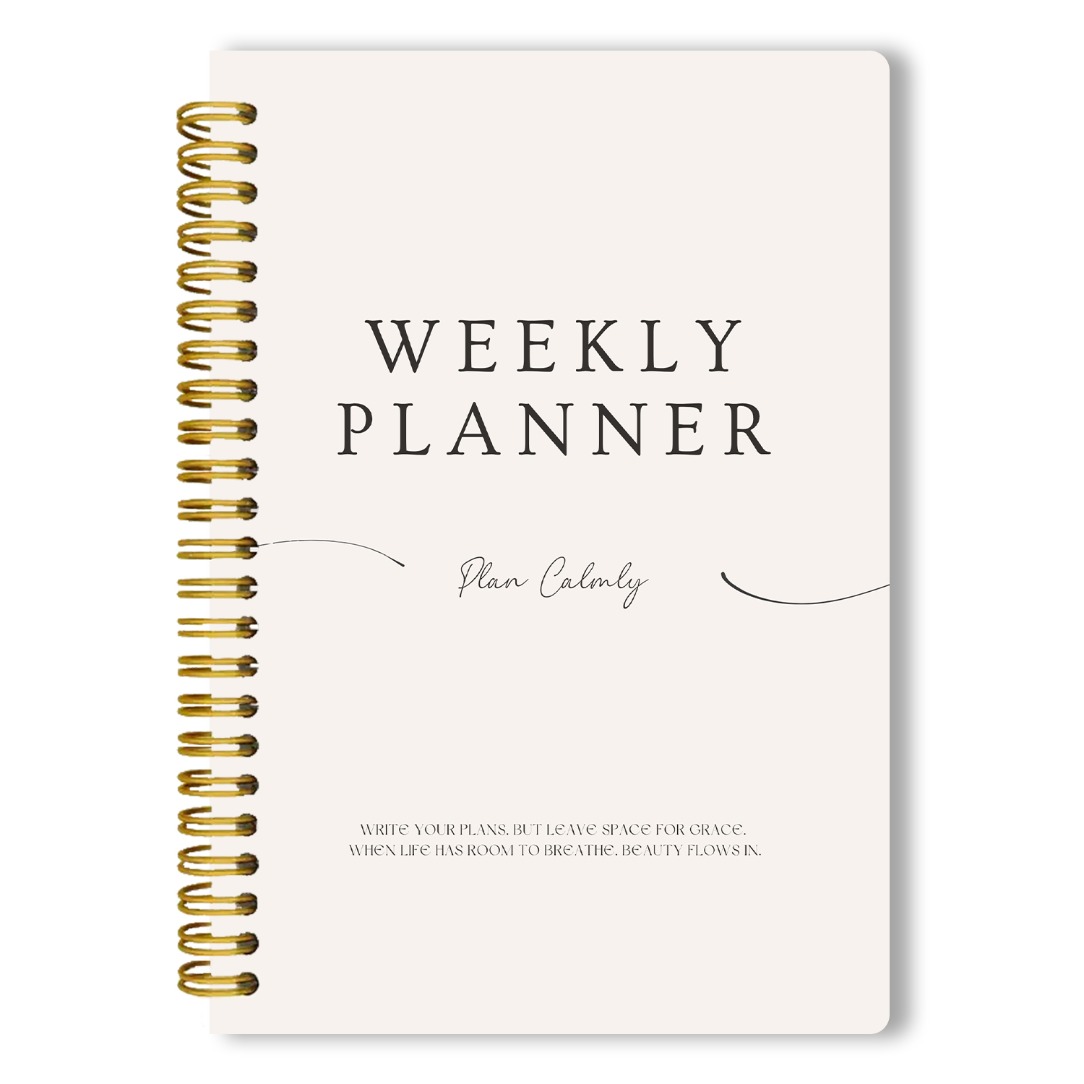 TEMU Weekly Planner Notebook With Spiral Binding - Undated 52-week/53-sheet Agenda Diary, Goal & Habit , Short-sized For Portability - English