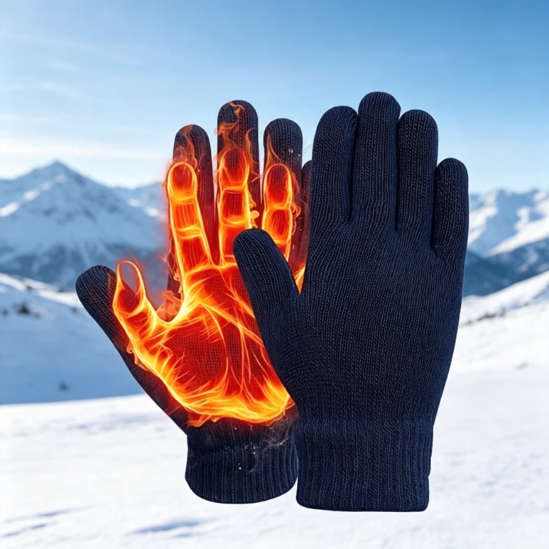 Thickened Warm Full-Finger Gloves for Autumn and Winter Outdoor Riding