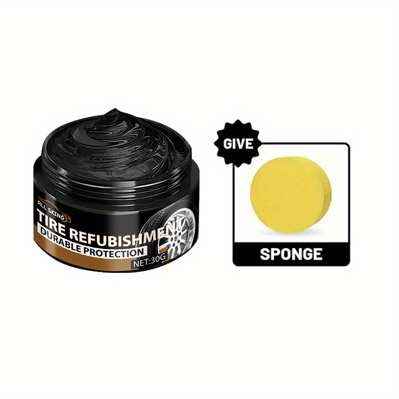 TEMU Tire Blackening Wax - Long-lasting Shine & Protection, Scratch For Car, Bike, And Motorcycle Wheels - And Covers , High-quality Abs Material, Wheel |sleek |polished Finish, For Cars