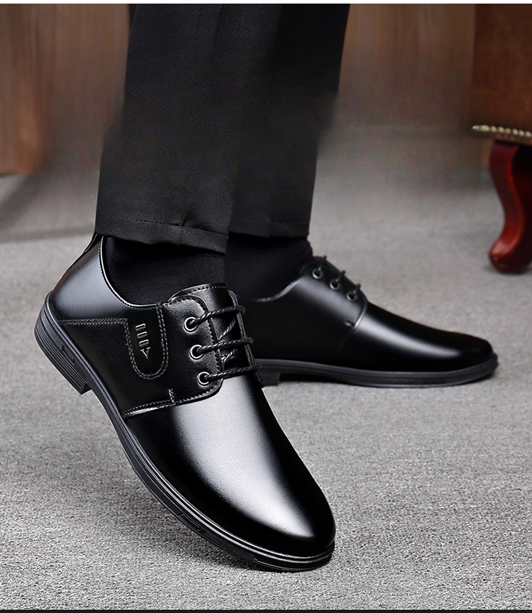 Chaussures polyvalentes pour affaires, déplacements, entretiens, mariage, chaussures de travail antidérapantes et résistantes à l'usure, chaussures de conduite à lacets, chaussures habillées pour hommes de style luxe léger