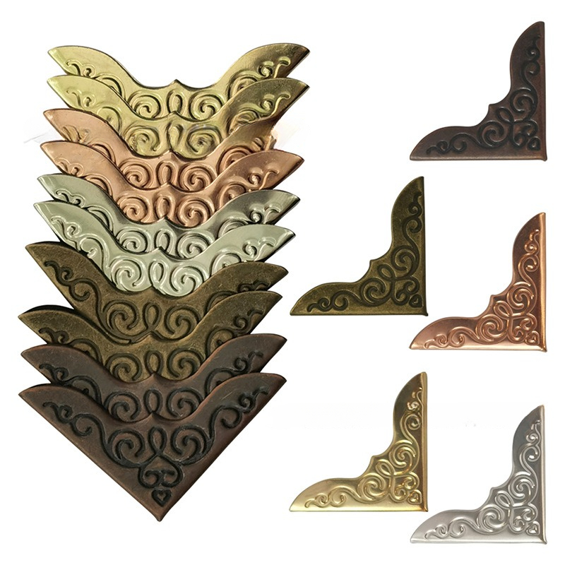 TEMU 30pcs Of Functional Guards In Metal Bronze For Decorating Books, Scrapbooks, Albums, And Menu Folders. In Silvery, Golden, Bronze, And Rose Golden