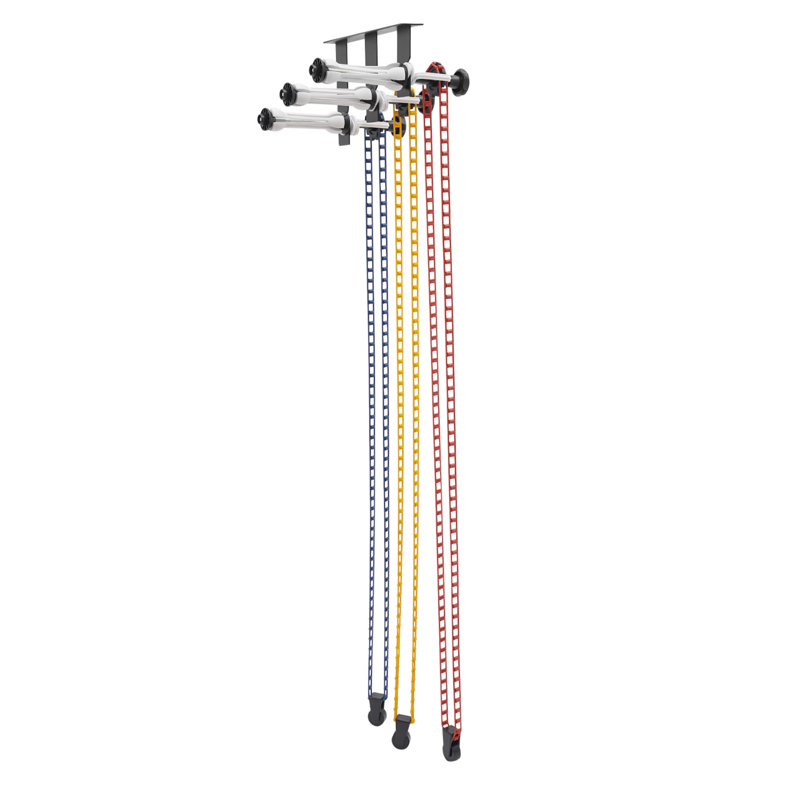 TEMU Wall-mounted 3-roller Photography Background System With Heavy-duty Detachable Chains & Pre-drilled Holes - Roller System Suitable For Photo