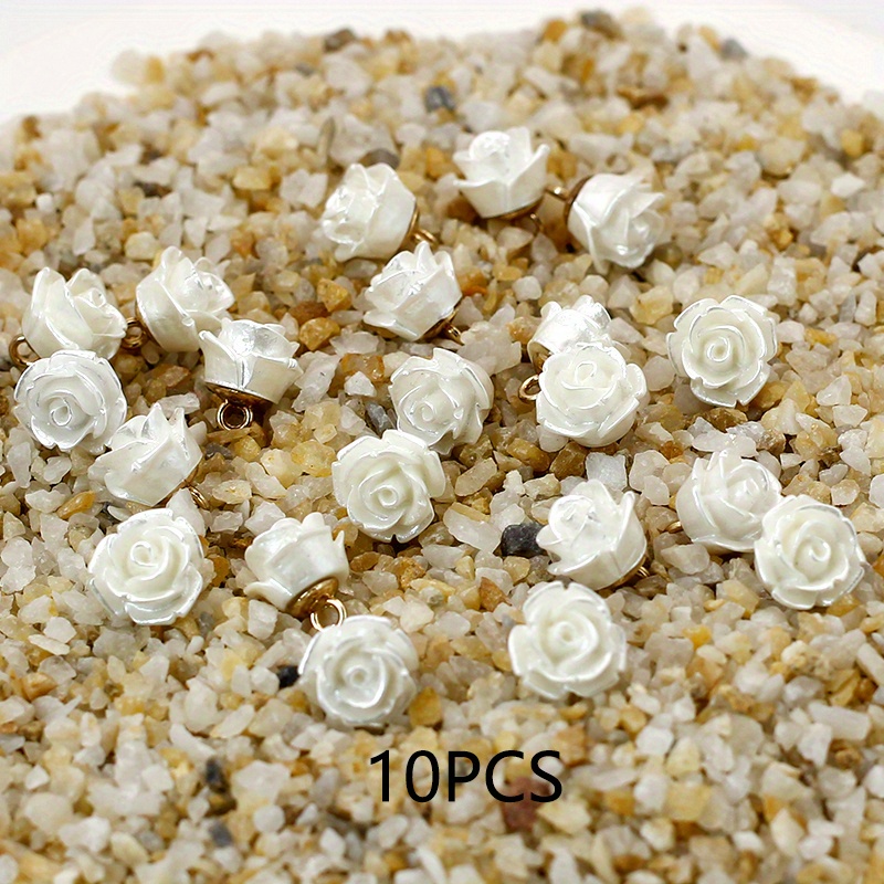 Image of 10pcs Resin Rose Flower Buttons, Suitable For Wool Coat Trench Coat Double-faced Cashmere Coat Shirt Suit Jacket Knit Cardigan, Vintage Versatile Valentine's Day Gift