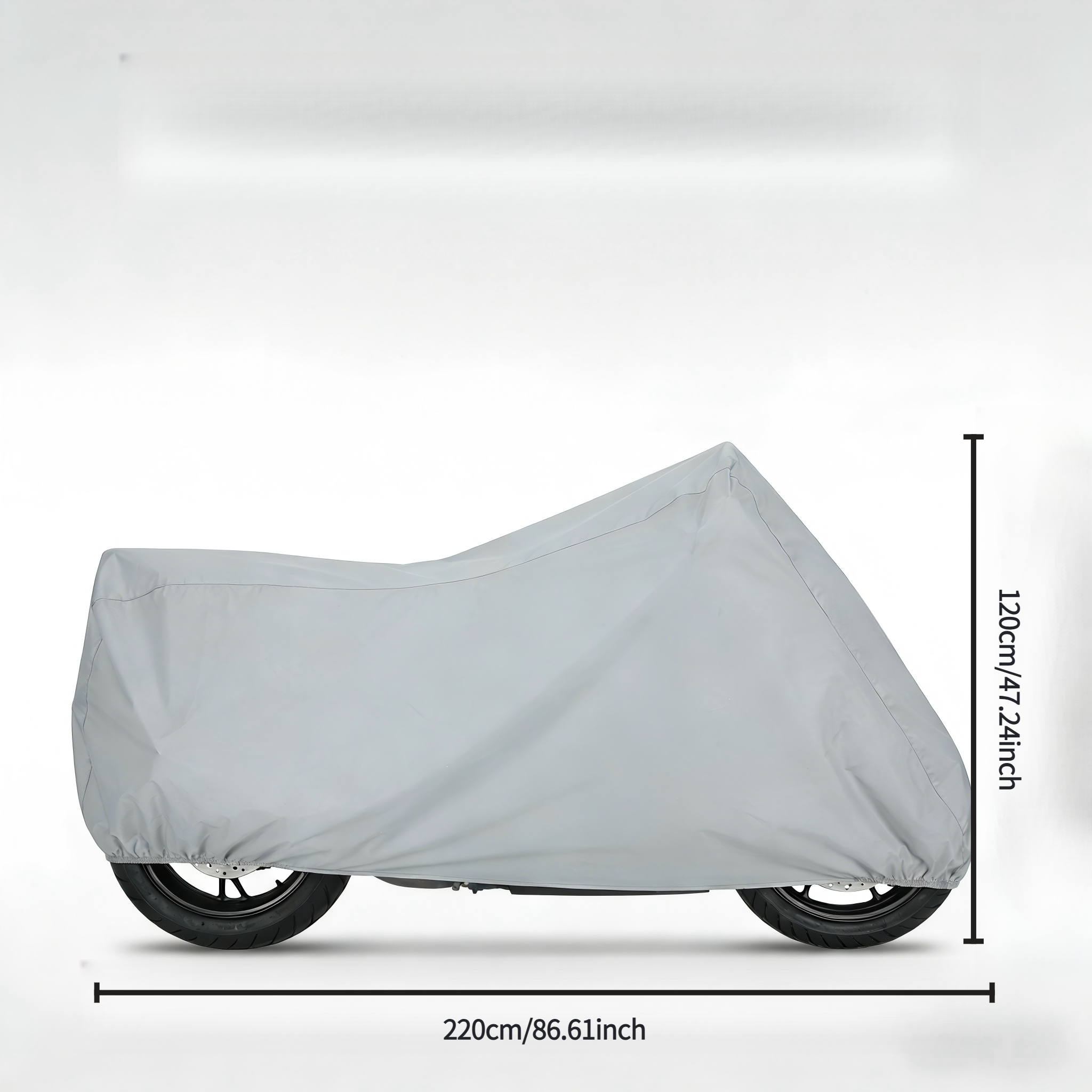 TEMU Outdoor Motorcycle Cover, Waterproof, Rainproof, And . Durable And Thickened Motorcycle Rain And Dust Cover, Electric Vehicle , Protects Your