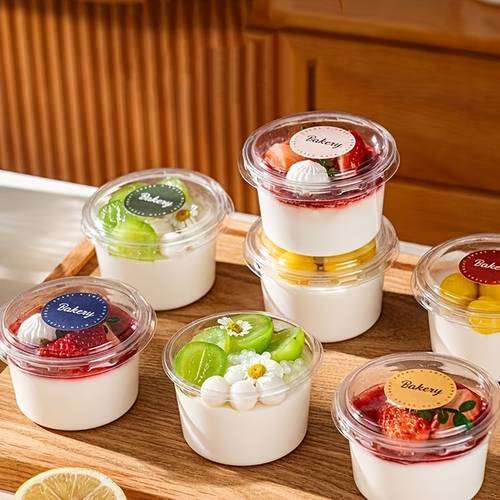 46pcs of dessert cups serving pudding cake jelly milk and yogurt great for holidays parties picnics and everyday use durable and attractive cups are ideal for festive table settings