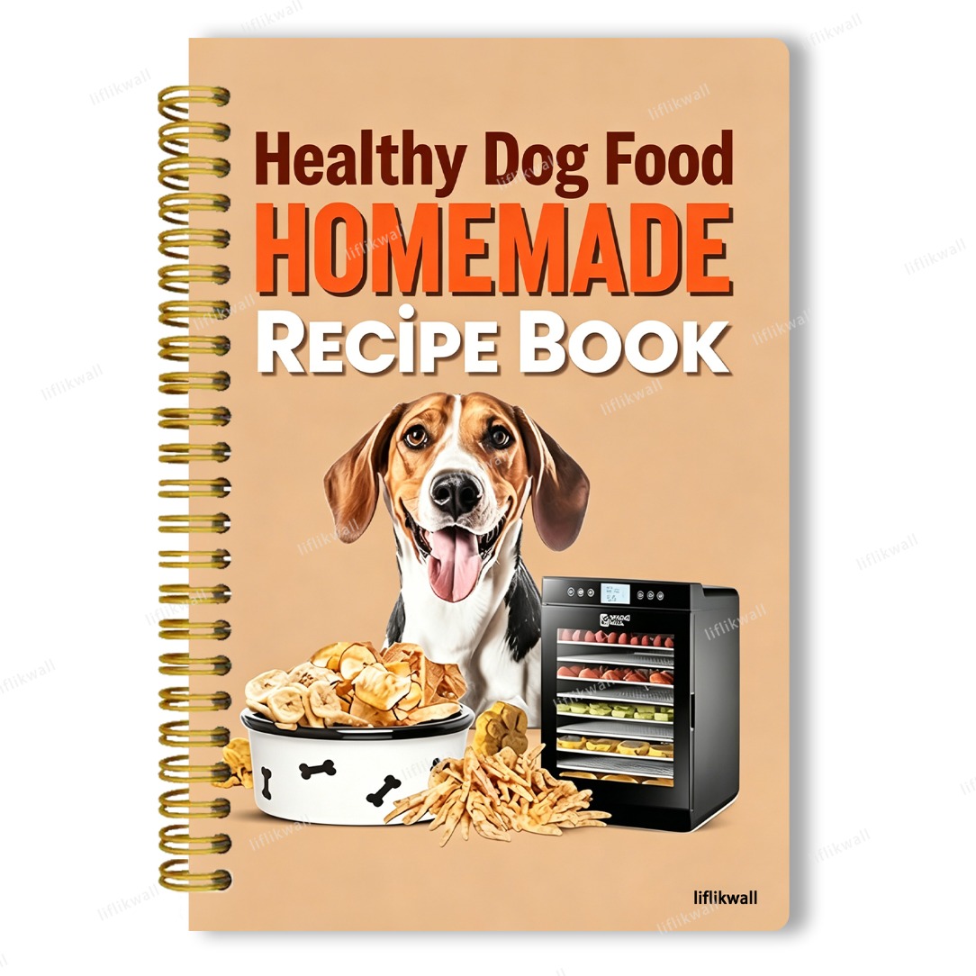 TEMU Livre de recettes pour chats et chiens, liste complète de recettes, avec de multiples recettes nutritives pour aliments pour chats et chiens,