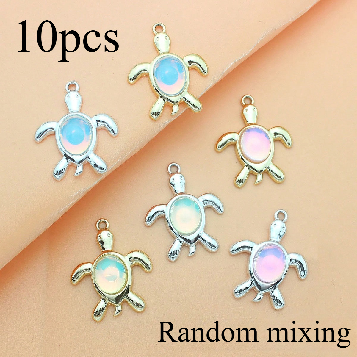 TEMU 10 piezas de colgantes de marina surtidos , adecuados para suministros de fabricación de joyas DIY para collares, pulseras, aretes y llaveros