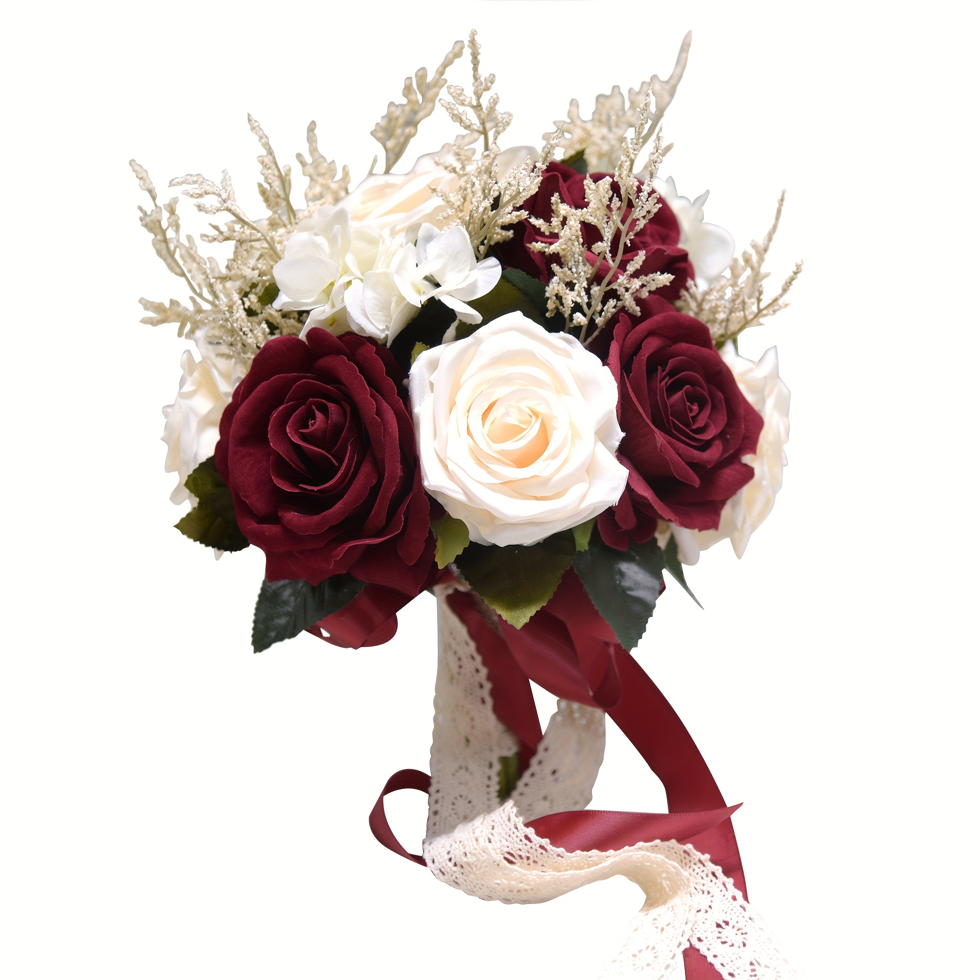 bride bridesmaid bouquet artificial roses