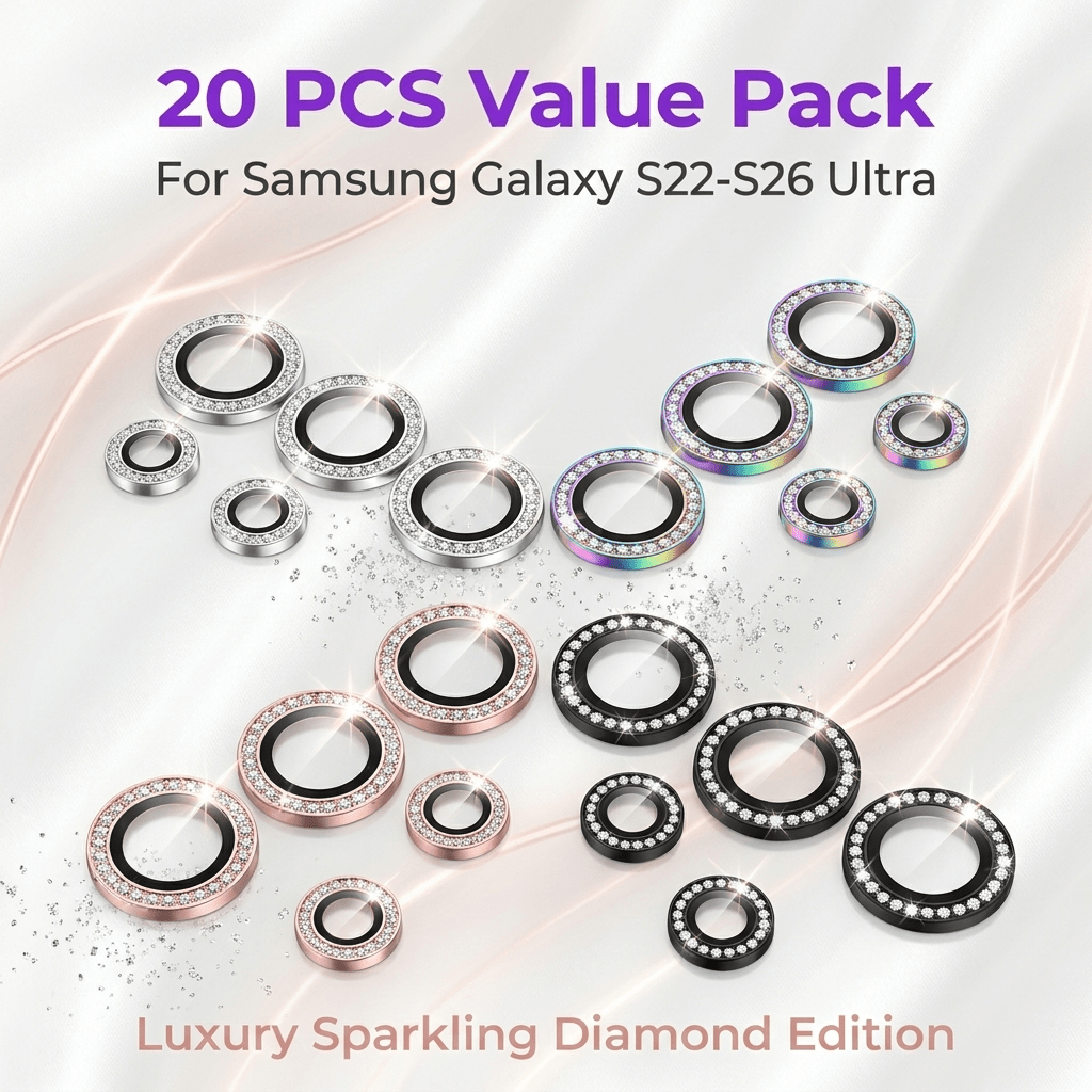 TEMU 20pcs For For Camera Lens Protector 9h Hardness Anti Scratch Installation Case Friendly