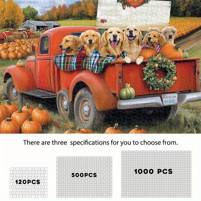 

Dog , 120/500/1000pcs, And Pumpkins, Difficulty, For Enthusiasts, & , Home & Supplies, No Required, Wood