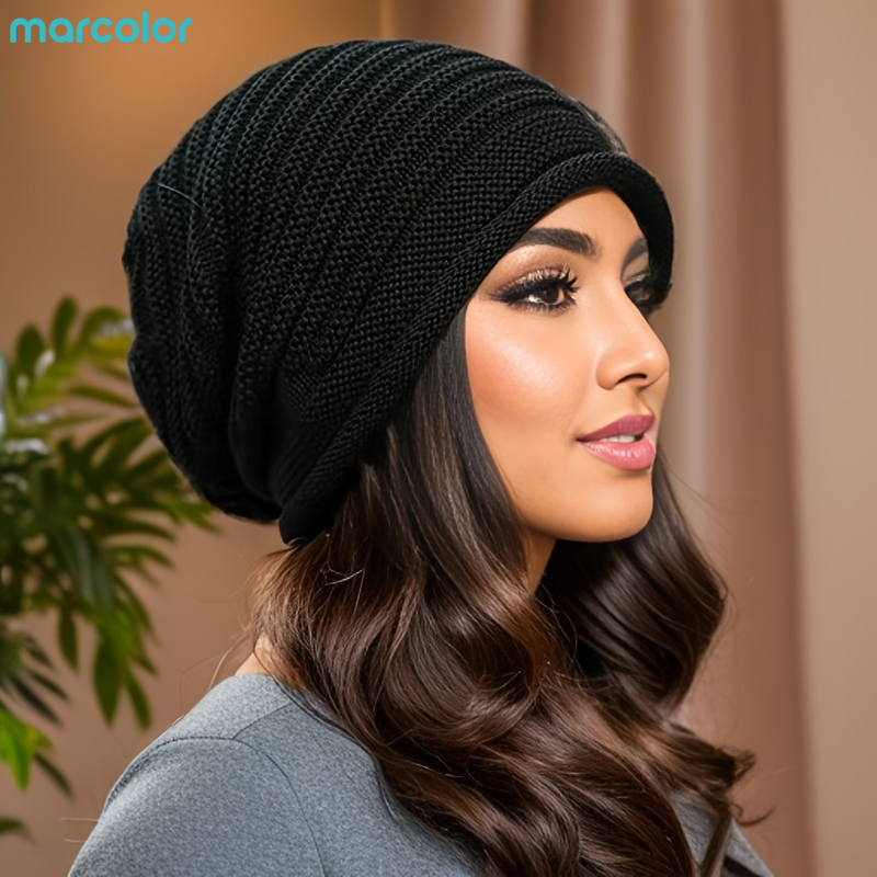 TEMU 2026 New Arrival (marcolor) Loose Fluffy Fleece Hat For Autumn/winter Indoor/outdoor Daily Wear, 3 Colors , Perfect Birthday & Holiday Gift For