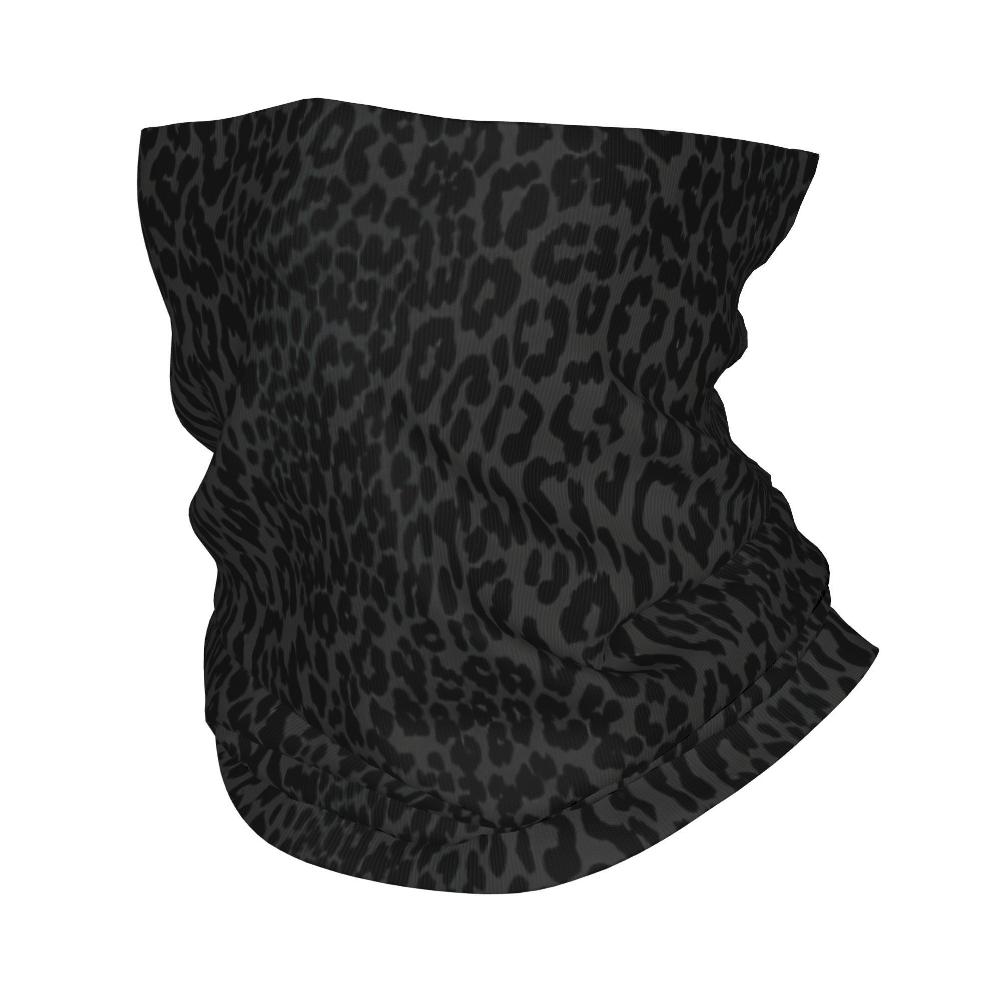 Black Scarf Neckerchief Neck Face Mask Polyester