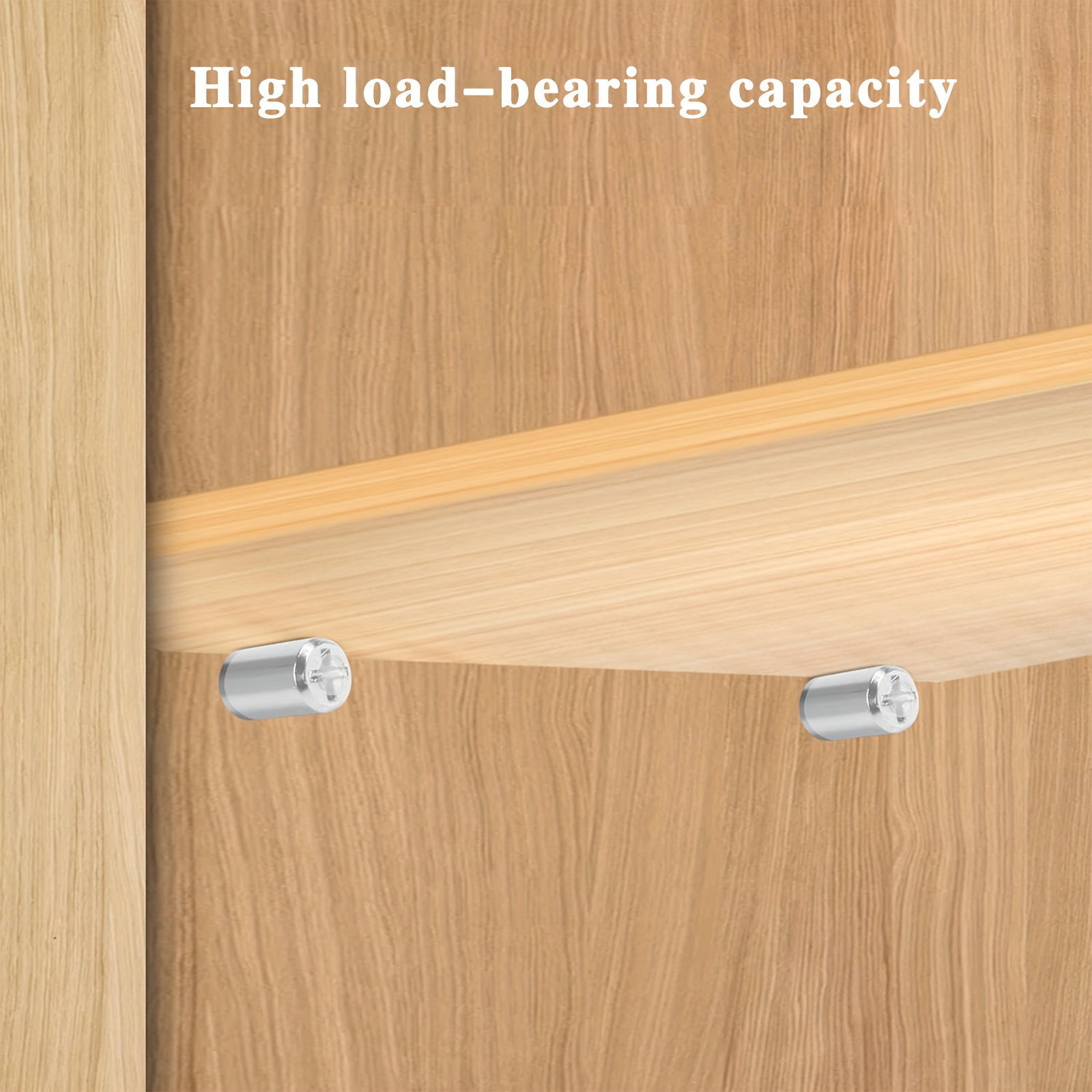 100 Piezas de Soportes para Estante Metálicos, Fundas Antideslizantes y Tornillos Autorroscantes, Kit Integrado de Soporte para Placa Laminada de Muebles y Vidrio con Particiones