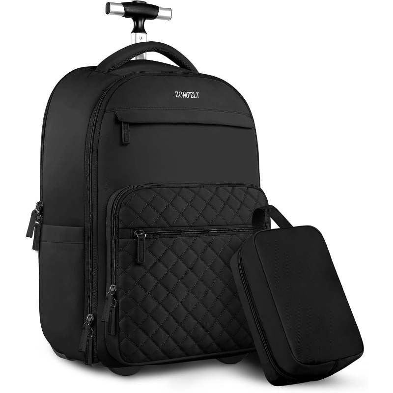4 wheel rolling backpack sold on Temu United States