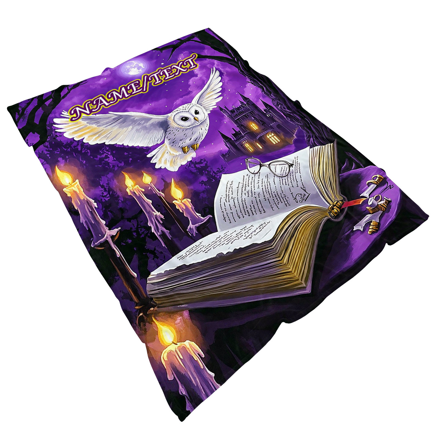 TEMU Couverture personnalisée 1pc avec nom d'oiseau , Imprimé HD "Academy " - Jeté en flanelle légère pour canapé, lit, salon, bureau, divan et lit -