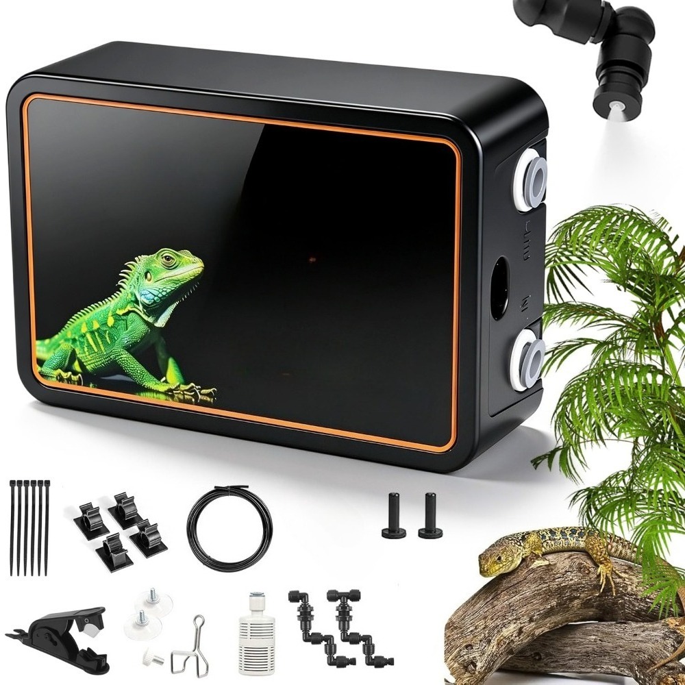 Image of Fast Delivery Irrigation System Terrarium, Humidifier Terrarium Additions With Spray Nozzles, Adjustable, For Amphibians, Reptiles Plants