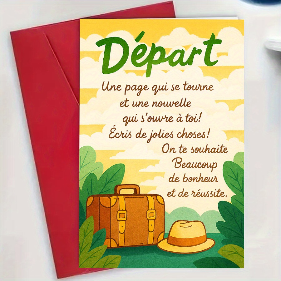 TEMU Carte Cadeau de Fête d' Unique, pour les Collègues, ou , Parfaite pour un Nouveau , un Arrêt de ou un Déplacement, avec Enveloppe Incluse