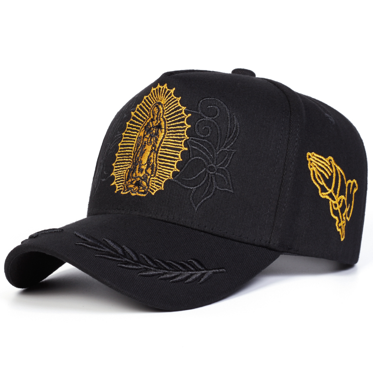 TEMU 1 Cappellino da baseball da ricamato con Nostra Signora di Guadalupe, cappello da sole casual regolabile per esterni, per uscite primaverili e