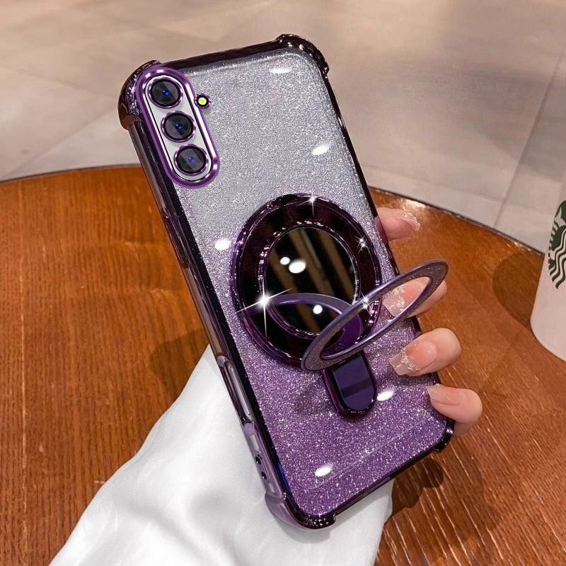 TEMU Phone Case - Phone Case Suitable For Galaxy S26, S26 , S26 Ultra, S26 Plus, Sm-s9420/s9480 Light Luxury High-end Lens Makeup Mirror Stand, Full