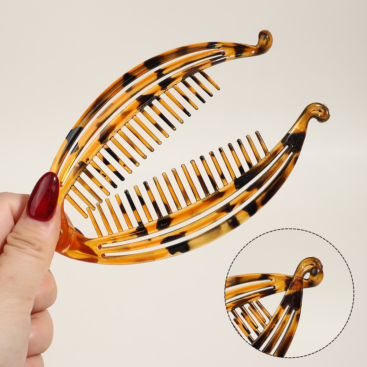 3pcs Tortoise Shell Hair Accessories Set, Headband & Hair Clip