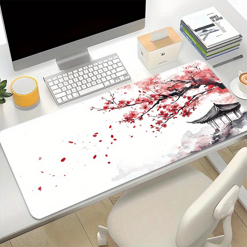 TEMU Tapis de Souris et XXL Étendu Compatible PC, Ordinateur Portable, Bureau - Base en Caoutchouc Antidérapant pour Jeu et Bureau, -Poignet Spacieux