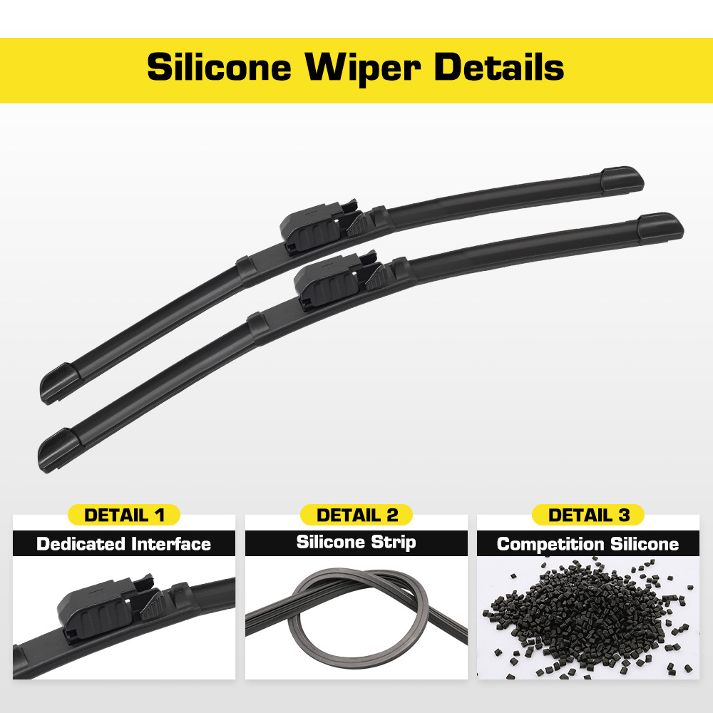 TEMU CREATROAD Spazzole tergicristallo rivestite in silicone per Renault Duster 2 (2017-2023) - Spazzole anteriori per parabrezza 24" + 18"