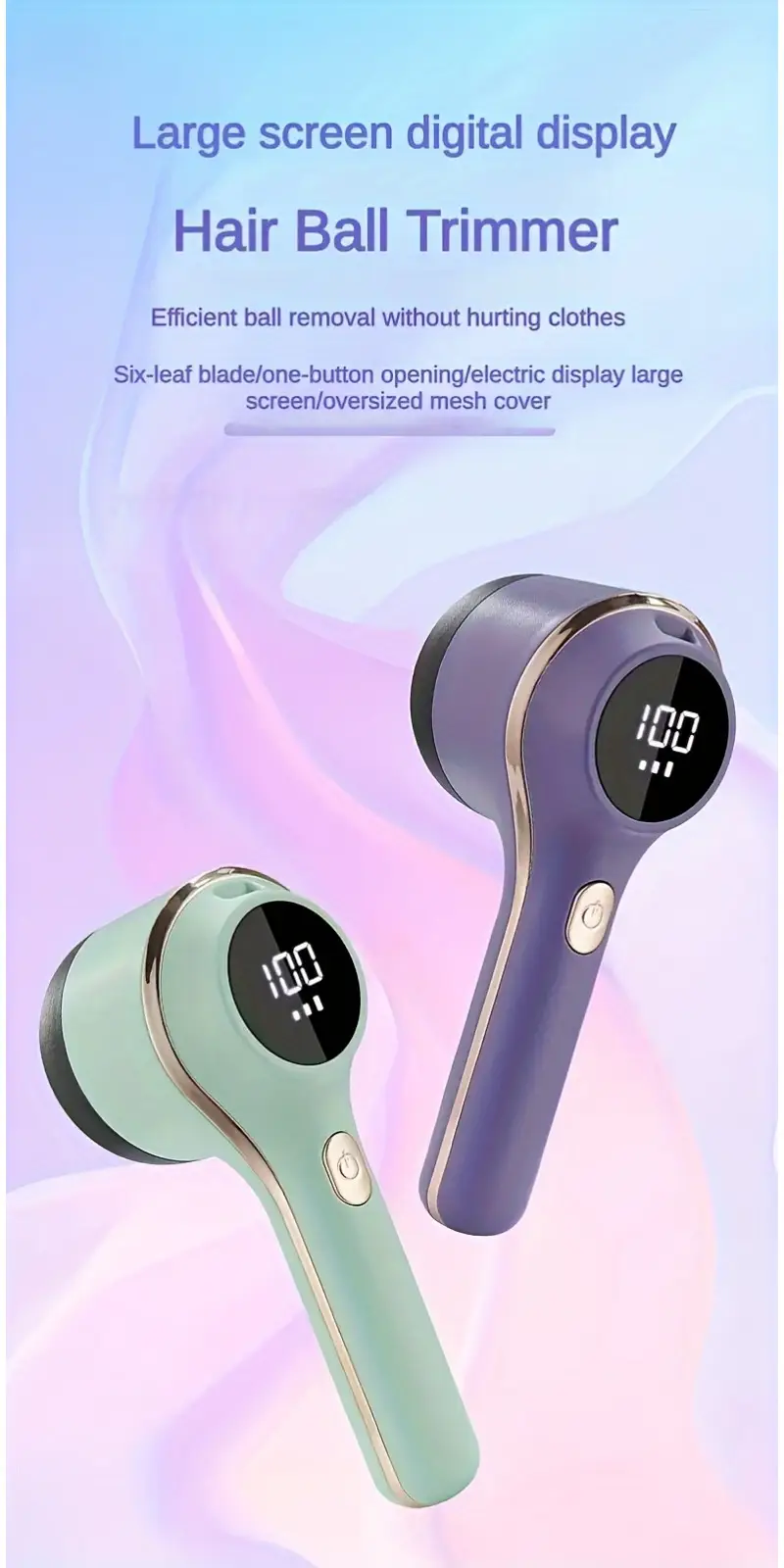 1套, 布艺剃须刀, 电动毛球去除器, usb充电毛衣剃须刀, 强力毛球剃须刀, 毛球去除器, led显示屏, 毛球修剪器, 便携式毛球修剪器, 适用于衣物、床上用品、家具、地毯、沙发, 清洁用品, 清洁小工具 商品详情 0