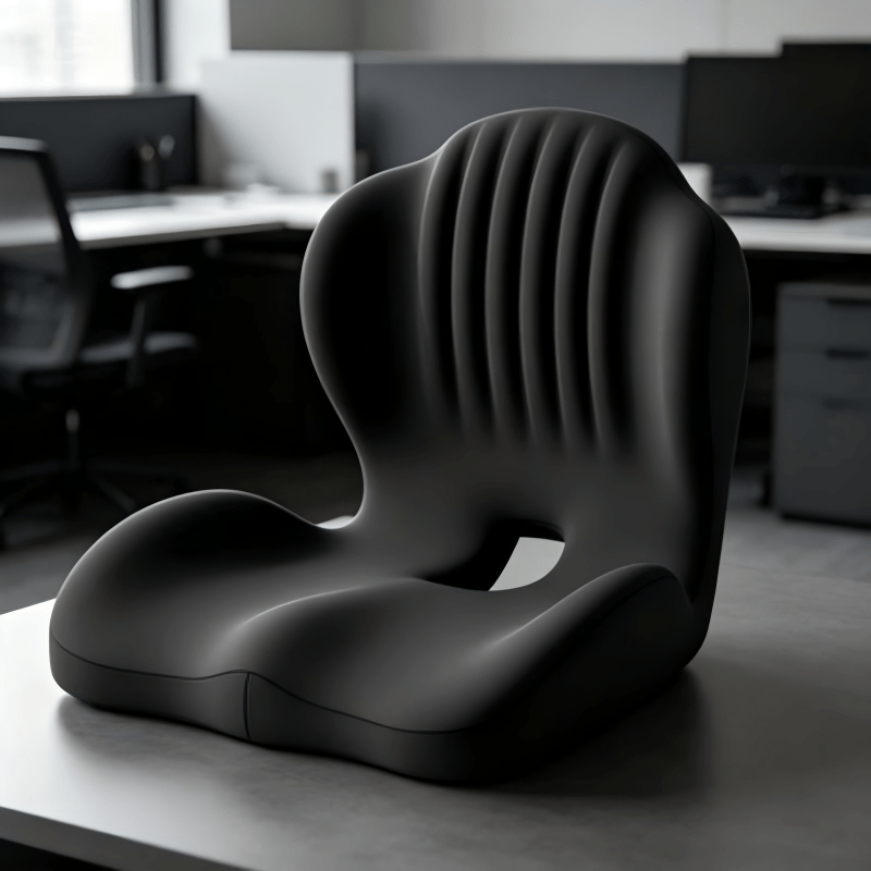 TEMU Memory Foam Integrated Seat Cushion, Ergonomic Seat Cushion, Multifunctional Backrest Seat Cushion, Breathable, Soft And Comfortable Design,