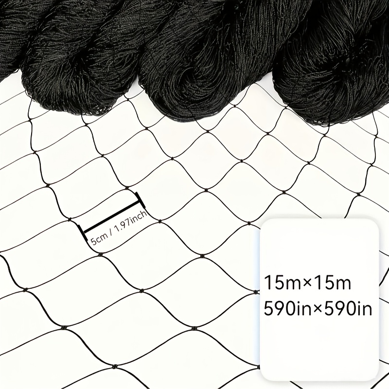 1pc Extra-large Size 15x15 Meters And Compact Size ( X 7.5 Meters) Reusable Thickened Garden Net, , Clean, And Reuse, Suitable For Home And Commercial Use