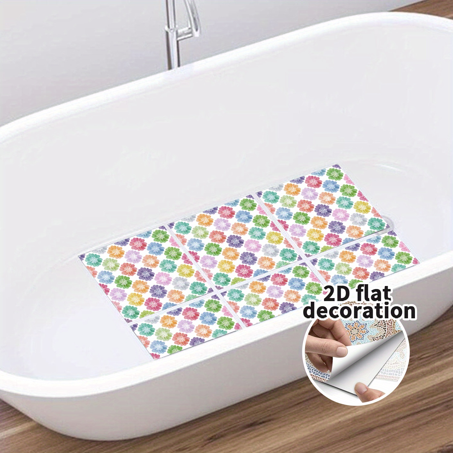 Adesivi Antiscivolo Per Vasca Da Bagno - 12 Pezzi Con Forma Impronta, 15x20cm