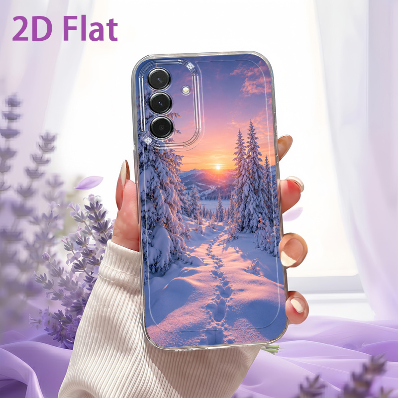 TEMU Phone Case: 2d Flat Sunset Pattern Phone Case, Suitable For Galaxy A03s A05s A06 A07 A13 A14 A15 A16 A17 A23 A24 A25 A26 A34 A35 A36 A37 A53 A54
