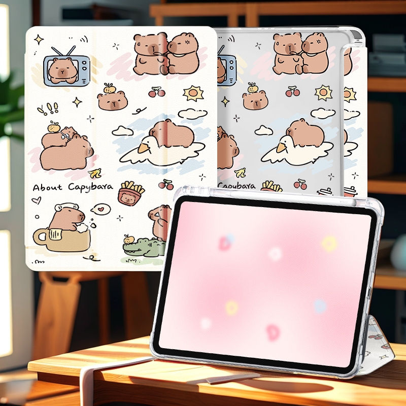 BRAECN Custodia IPad Mini 5 (2019) Con Portapenne E Tracolla, Cover Antiurto Con Cavalletto Rotante 360° - 2