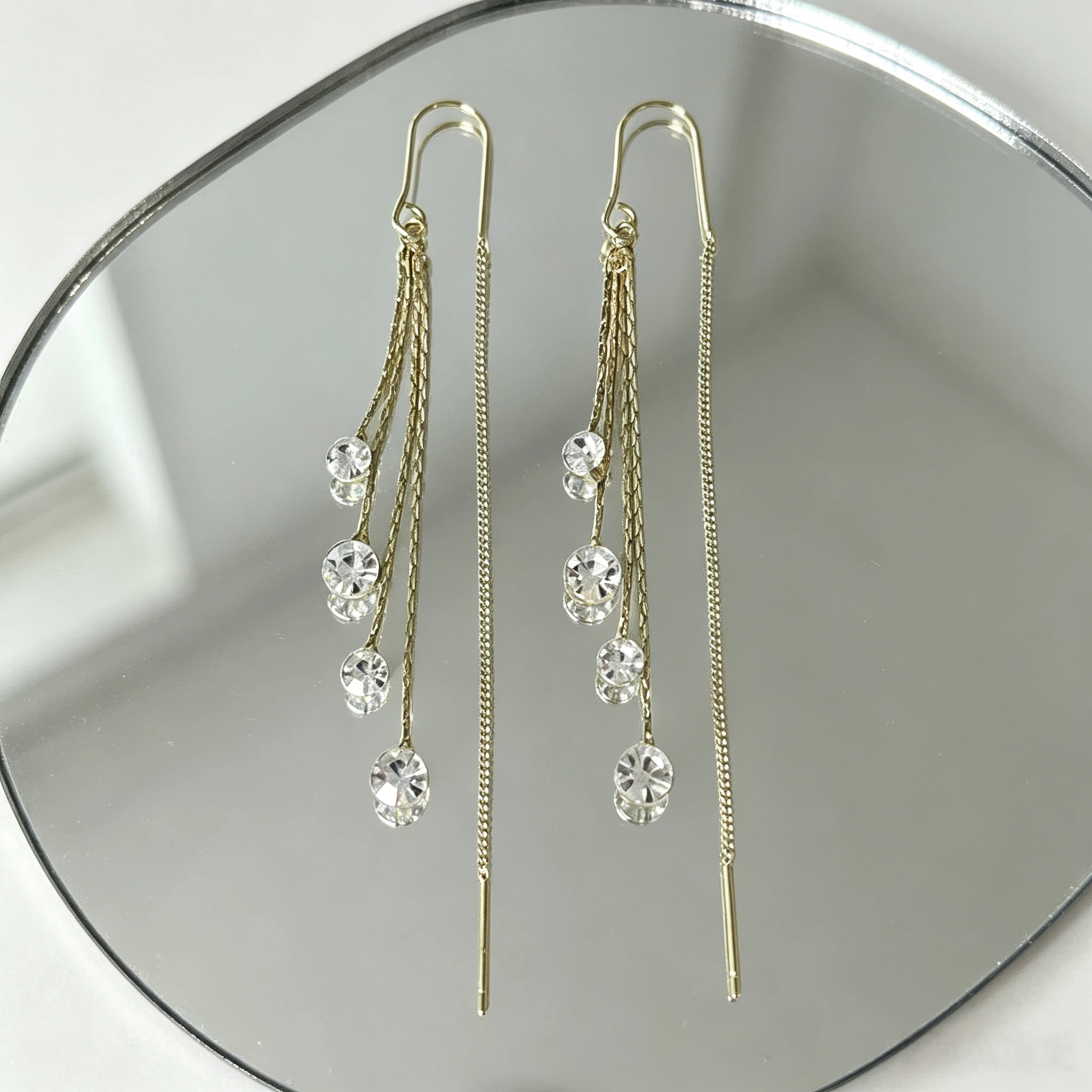 TEMU 1 Pair Style Designed Earrings, Suitable For Parties, Banquets, And Daily Wear, Ideal Christmas Holiday Gift