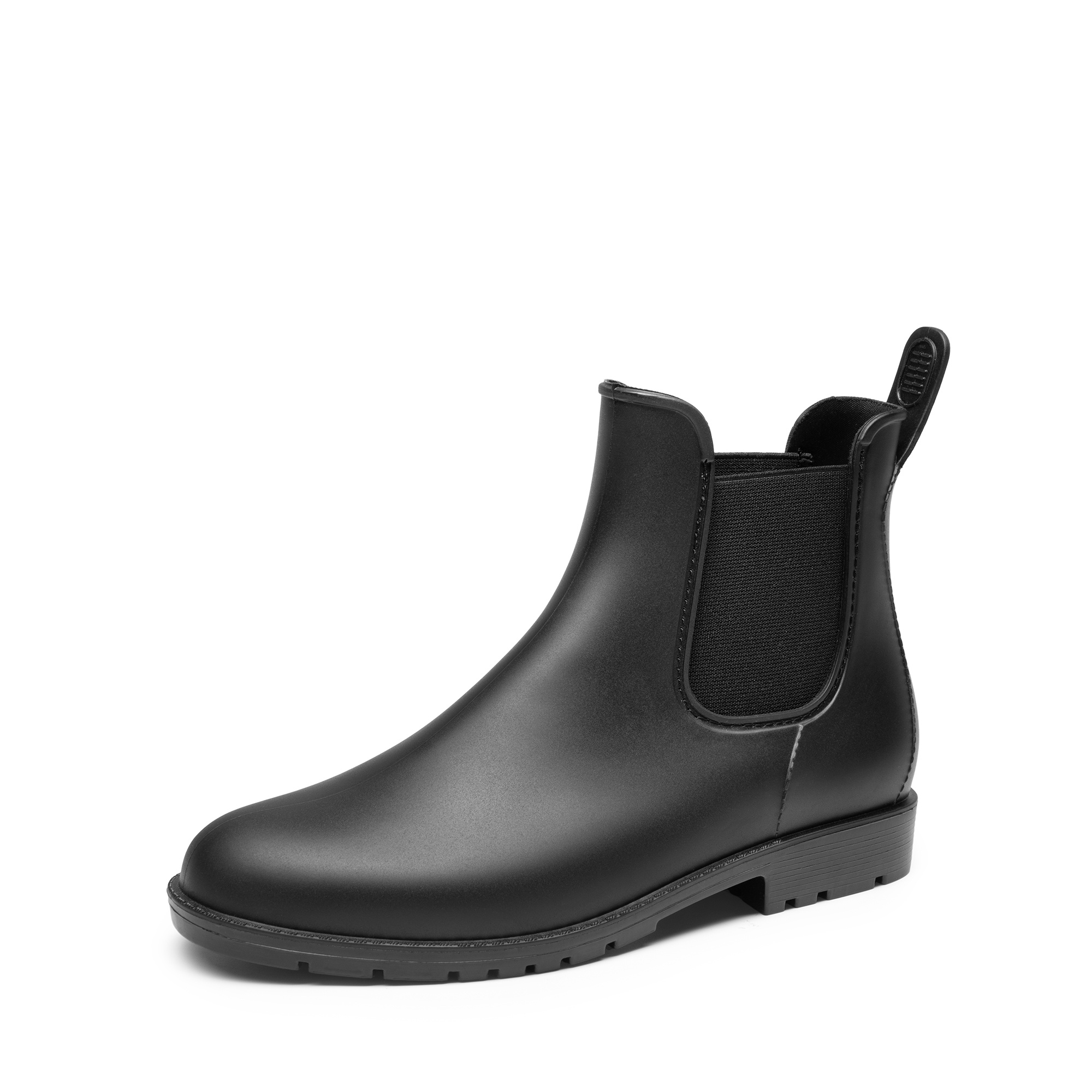 TEMU Bottes de pluie Chelsea pour femmes - Bottines antidérapantes avec élastique à enfiler | Chaussures de jardin d'extérieur pour temps humide,