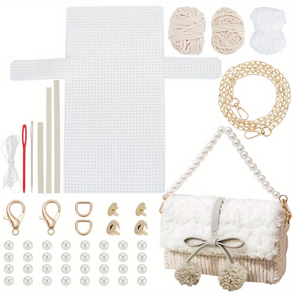 cherry shoulder bag making kits including thick yarns Temu