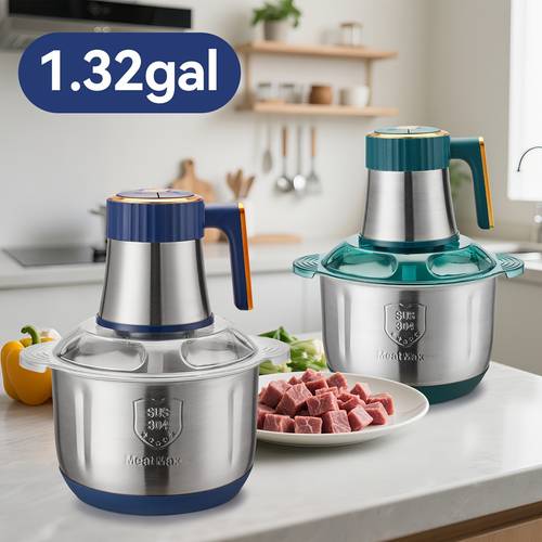 5l 5 meat household function meat grinder vegetable crusher garlic paste food noodles multi functional all in one onions garlic salad essential kitchen