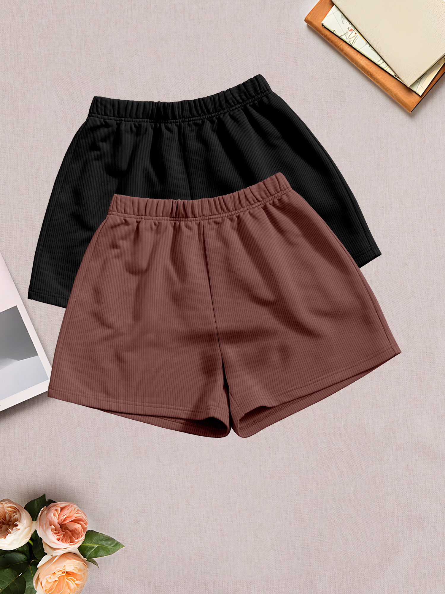 k8 pantaloncini sportivi larghi e donna in due pezzi Temu Italy